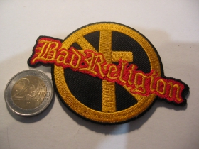 Bad Religion nažehľovacia vyšívaná nášivka (možnosť nažehliť alebo našiť na odev) materiál 100%bavlna 
