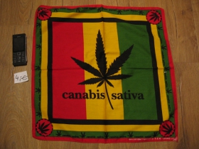 Rasta - Ganja - Tráva šatka materiál: 100%bavlna, rozmery: cca.52x52cm