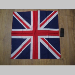 Britská vlajka UNION JACK Šatka 100%bavlna, rozmery cca.52 x 52cm