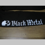 Black Metal Skull  čierne tepláky s tlačeným logom