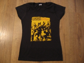 Exploited - Attack Alternative  čierne d&aacute;mske tričko Fruit of The Loom 100%bavlna 