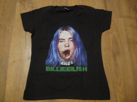 Billie Eilish čierne dámske tričko materiál 100% bavlna