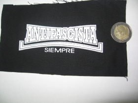 Antifascista siempre potlačená nášivka cca.12x6cm (po krajoch neobšívaná)