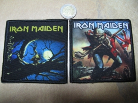 Iron Maiden  ofsetová nášivka po krajoch obšívaná cca. 9x9cm  cena za 1ks