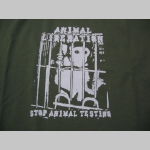 Animal Liberation - Stop animal Testing  pánske tričko 100%bavlna značka Fruit of The Loom