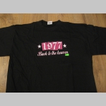 1977 Back to the heaven čierne pánske tričko materiál 100% bavlna
