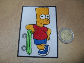 Bart Simpson nažehľovacia nášivka (možnosť nažehliť alebo našiť na odev)