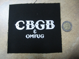 CBGB club legend potlačená nášivka rozmery cca. 12x12cm (po okrajoch neobšívaná)
