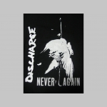 Discharge Never Again čierne pánske tričko 100%bavlna