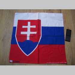 Slovenská vlajka Šatka 100%bavlna, cca.52x52cm 