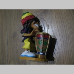 RASTAMAN plastová RASTA figúrka " Bongo " rozmery cca. 14 x 9x 9cm  materiál 100% teflón