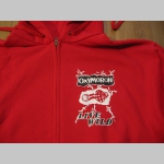 Oxymoron  čierna hrub&aacute; mikina na zips s kapucou stiahnuteľnou &scaron;n&uacute;rkami