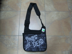 Punks not dead, Taška cez plece 100%polyester  cca. 27x32x10cm