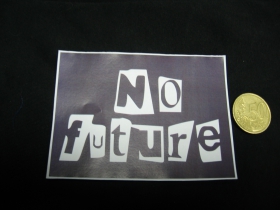 No Future nálepka 10x7cm