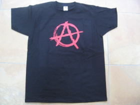 Anarchy áčko v krúžku pánske tričko 100%bavlna značka Fruit of The Loom