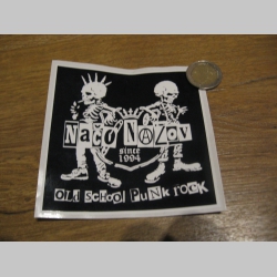 Načo Názov - Old school Punk Rock pogumovaná nálepka rozmery 10x10cm