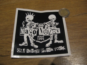 Načo Názov - Old school Punk Rock pogumovaná nálepka rozmery 10x10cm