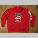 Oxymoron  čierna hrub&aacute; mikina na zips s kapucou stiahnuteľnou &scaron;n&uacute;rkami