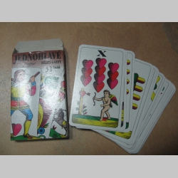 Sedmové hracie karty papierové jednohlavé klasické 32ks