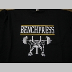 Bench Press pánske tričko s obojstrannou potlačou 100%bavlna značka Fruit of The Loom