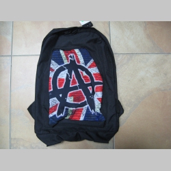 Anarchy ruksak čierny, 100% polyester. Rozmery: Výška 42 cm, šírka 34 cm, hĺbka až 22 cm pri plnom obsahu