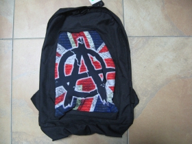 Anarchy ruksak čierny, 100% polyester. Rozmery: Výška 42 cm, šírka 34 cm, hĺbka až 22 cm pri plnom obsahu