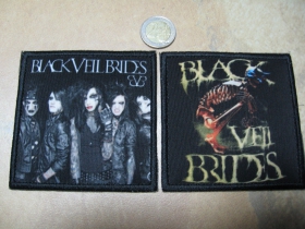 Black Veil Brides   ofsetová nášivka po krajoch obšívaná cca. 9x9cm   cena za 1ks!!!