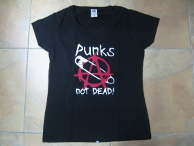 Punks not Dead - Anarchy  dámske tričko Fruit of The Loom 100%bavlna