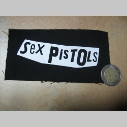 Sex Pistols potlačená nášivka rozmery cca. 12x6cm (po krajoch neobšívaná)