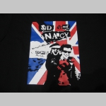 Sid and Nancy - Sex Pistols,  mikina s kapucou stiahnutelnou šnúrkami a klokankovým vreckom vpredu