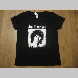 Jim Morrison čierne dámske tričko materiál 100% bavlna
