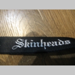 Skinhead Music and Rebellion textilná šnúrka na krk ( kľúče ) materiál 100% polyester