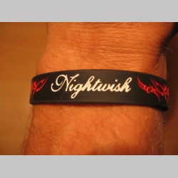 Nightwish, pružný gumenný náramok s vyrazeným motívom