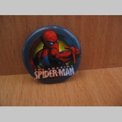 Spiderman odznak priemer 25mm