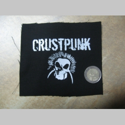 Crust Punk potlačená nášivka rozmery cca. 12x12cm (po krajoch neobšívaná)