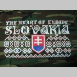 Slovakia - Slovensko olympijské pánske maskáčové tričko " Čičmany " 100%bavlna, čičmanské vzory a motívy