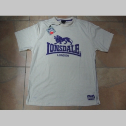 Lonsdale pieskové tričko PROMO s fialovou potlačou materiál 35%bavlna 65%polyester posledný kus veľkosť S