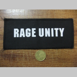 Rage Unity potlačová nášivka po krajoch neobšívaná