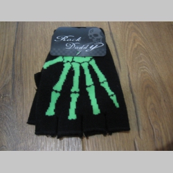 smrtka - kostra pletené pružné rukavice "bez prstov " farba: čierna, materiál: 80%akryl 20%spandex, univerzálna veľkosť