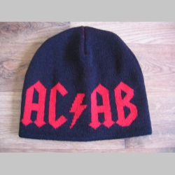 A.C.A.B. zimná čiapka 100%akryl čiernočervená