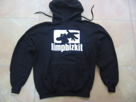 Limp Bizkit čierna mikina s kapucou stiahnutelnou šnúrkami a klokankovým vreckom vpredu  