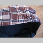 čiapka Rude Boy škótske káro TARTAN BROWN  materiál 30% bavlna 70%polyester, vzadu pružný patent pre prisposobenie veľkosti