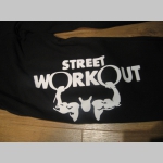 Street Workout čierne tepláky s tlačeným logom