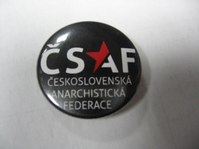 Československá anarchistická federace, odznak 25mm