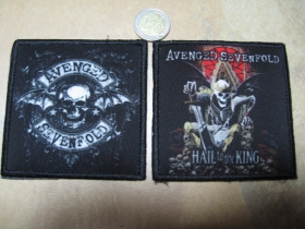 Avenged Sevenfold   ofsetová nášivka po krajoch obšívaná cca. 9x9cm  cena za 1ks!!!