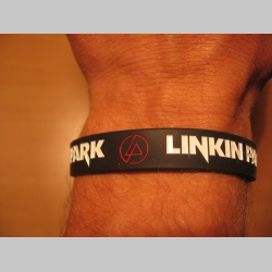 Linkin Park, pružný gumenný náramok s vyrazeným motívom
