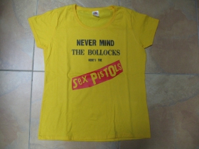 Sex Pistols žlté dámske tričko 100%bavlna