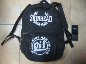 Skinhead Oi! If The Kids are United, jednoduchý ľahký ruksak, rozmery pri plnom obsahu cca: 40x27x10cm materiál 100%polyester