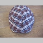 čiapka Rude Boy škótske káro TARTAN BROWN  materiál 30% bavlna 70%polyester, vzadu pružný patent pre prisposobenie veľkosti