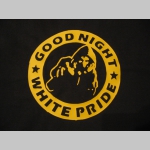 Good Night White Pride hrubá mikina na zips s kapucou stiahnuteľnou šnúrkami